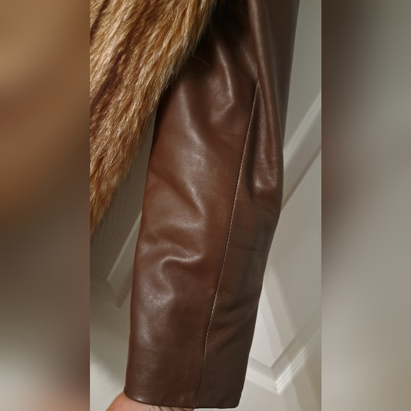 Genuine Leather & Fur Jacket. Custom-made in Canada. - Picture 7 of 14